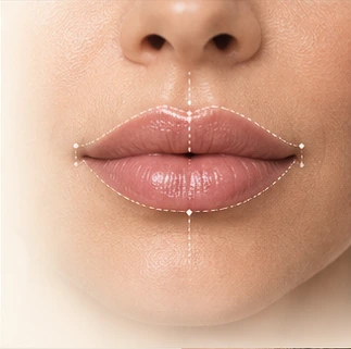 Ilustração de Preenchimento Labial